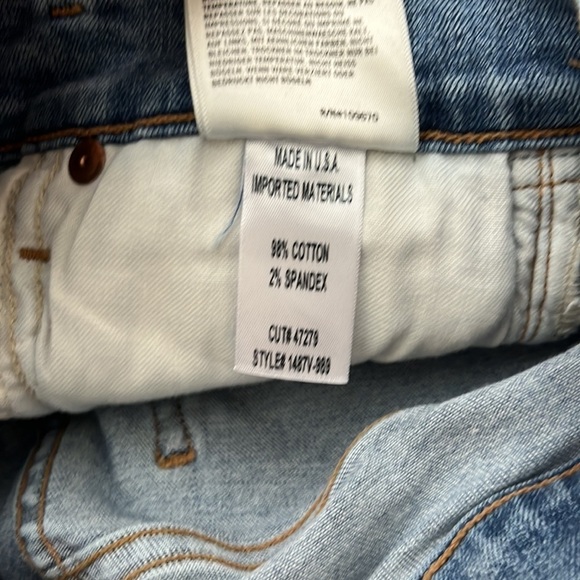 Citizens of Humanity Rocket Crop High Rise Skinny Chico Stripe Jeans Size 27 - Picture 9 of 11